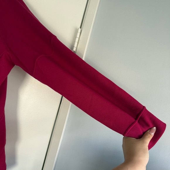 Lululemon Scuba Oversized Funnel-Neck Half Zip Long Berry Rumble - M/L - Picture 13 of 15